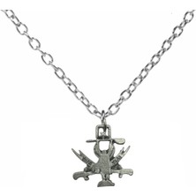 Hz. Ali Ya Ali Yazılı Zülfikar Kılıcı Figürlü Unisex Kolye – 60 cm Zincirli, Manevi Tasarım Takı