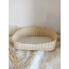 Feyza Design Hasır Bambu Rattan Kedi Evi, Şık ve Dayanıklı Tasarım, Rahat Kullanım