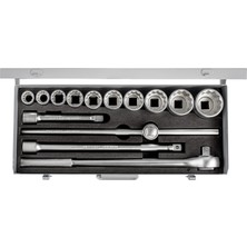 İzeltaş 3/4" On Iki Köşe Lokma Anahtar Takımı (14 Parça, Metrik) | Ağır Hizmet Tipi Cırcır ve Endüstriyel Aksesuar Seti