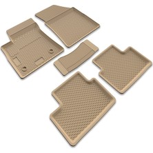 Image Renault Megane 4 HB (2015 - 2024) 3D Havuzlu Kauçuk Oto Paspas Bej