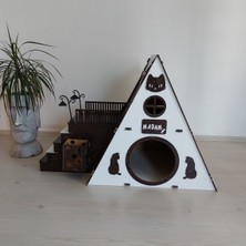 Feyza Design Rahat ve Şık Kedi Evi, Eğlenceli Oyun Alanı, Konforlu Yuvamız