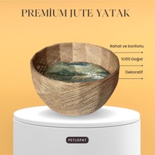 Feyza Design Doğal Jüt Kedi Yatağı, Rahat ve Şık Ev Konforu