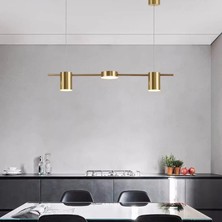 Avize Pazarı Eaos Üçlü Altın Ledli Sıralı Avize