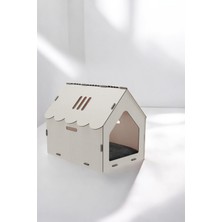 Feyza Design Ahşap Kedi Evi ve Yuvası, Büyük, Rahat ve Şık Tasarım