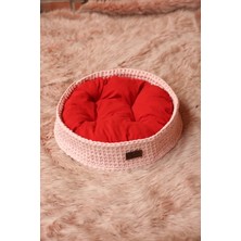 Feyza Design Yumuşak Pudra Renkli Örgü Yatak, Konfor ve Şıklık Sunar