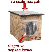 Feyza Design Ahşap Kedi Yuvası, Iç ve Dış Mekan Kullanımı, 35X40X35 cm