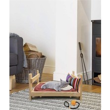 Feyza Design Yumuşak ve Rahat Ahşap Kedi Yatağı, Konforlu Uyku Alanı