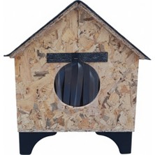 Feyza Design Yalıtımlı ve Ayaklı Dış Mekan Kedi Kulübesi 45X48X62CM