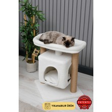 Feyza Design Renkli ve Eğlenceli Yıkanabilir Kedi Tırmalama ve Oyun Evi