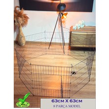 Feyza Design Yüksek Kaliteli 63CM Çift Taraflı Kedi Köpek Güvenlik Çiti (8'li Set)