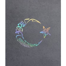 Sticker Dizayn Ay Yıldız Türkiye Cumhuriyeti Atatürk Sticker - Araba Oto Cam Karavan Motosiklet Sticker - 00053