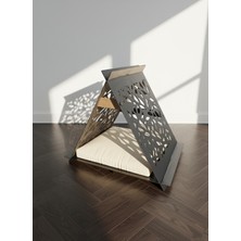 Feyza Design Ahşap Kedi ve Küçük Köpek Evi, Zarif Frame Tasarım, Dayanıklı ve Şık