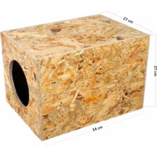 Feyza Design Şık ve Dayanıklı Osb Kedi Evi, Rahat ve Güvenli Alan Sağlar