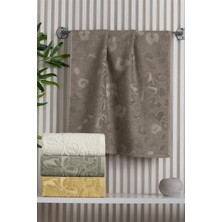 Altınbaşak (4.lü Kutulu Set) Aron Premium Bambu 50X90CM. Çeyizlik Süper Soft El Yüz Havlusu (%40 Bambu)