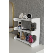 Alpa Ev Mobilya 3 Katlı Tezgah Üstü Banyo ve Makyaj Organizeri | Çok Amaçlı Kozmetik Düzenleyici Stand, Masaüstü Raf