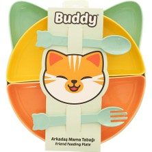 Tucklebery Kitty Mama Tabağı - 7 Parça Tropik (4 Adet)