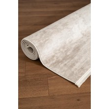 Cotto Home Noval CT013A Krem Halı Modern Desen Pamuk Taban Akrilik Tozuaz Salon Yatak Odası Koridor Halısı
