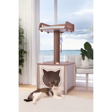 Feyza Design Konforlu ve Şık Yataklı Kedi Evi, Evcil Hayvanlar Için Mükemmel Seçim