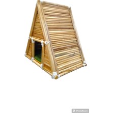 Feyza Design Doğal ve Şık Bambu Kedi Evi, Konforlu ve Şirin Tasarım