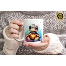 Willow Store Sevimli Kaplumbağa 12 Figürlü Porselen Kupa Bardak,yüksek Kalite,hediyelik