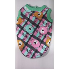 Feyza Design Yazlık Sevimli Panda Desenli Pamuklu Kedi ve Köpek Elbisesi