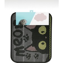 Feyza Design Büyük Boy Tuvalet Önü Desenli Kedi Kumu Paspası 60X80 cm Kum Toplayıcı