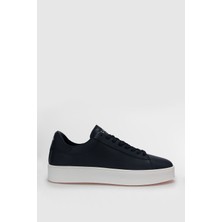 Lufian Anton Erkek Deri Sneaker Ayakkabı Lacivert
