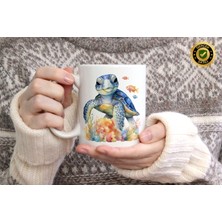 Willow Store Sevimli Kaplumbağa 10 Figürlü Porselen Kupa Bardak,yüksek Kalite,hediyelik