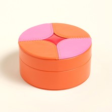 Zsa Zsa Zsu Meılın Pvc Takı Kutusu 13.2x13.2x6.2 Cm Turuncu