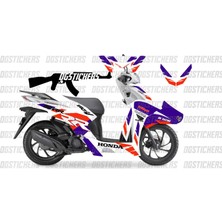 Motiker Honda Dio Rr Sticker Etiket Modeli
