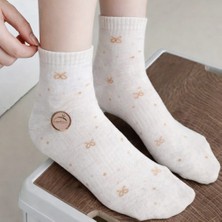 Gigi Giyim Kurdele Desen Bambu Uzun Konçlu Dikişsiz Kadın Çorap