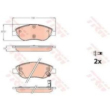 Ölmez Oto Yedek Parça Disk Balata Fiat Egea Ön 77367923 GDB2228