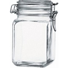 Paşabahçe Cam Kapaklı Kelepçeli 1 Adet Kavanoz 1050 cc 97626