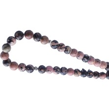 Bütüncül Şifa Rodonit Doğal Taş Tesbih 33'lü