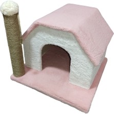 Feyza Design Renkli Tırmalamalı Kedi Evi, Eğlenceli ve Konforlu Tasarım