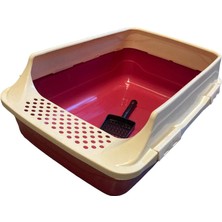 Feyza Design 60CM Büyük Boy Açık Kedi Tuvaleti ve Hediyeli Kürek Seti