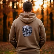 CZMD Anatomical Camel Core Zip Hoodie – Kurukafa Baskılı