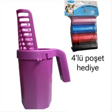 Feyza Design Pratik ve Temiz Kullanım Için 4'lü Kedi Kum Küreği Seti, Hediye Poşetli