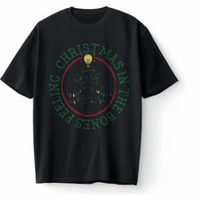 Bumeta Feeling Chiristmas In The Bones Oversize Unisex Tişört T-Shirt