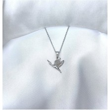 Göçmen Kuş Paslanmaz Çelik Günlük Şık Kadın Erkek Unisex Kolye