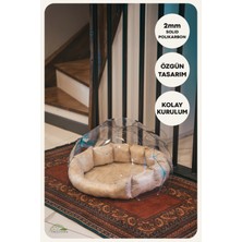 Feyza Design Yumuşak ve Konforlu Kedi ve Köpek Dome Evi, Fanus Tasarımı