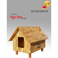 Feyza Design Geniş ve Konforlu Büyük Kedi Evi, Dayanıklı ve Şık Tasarım