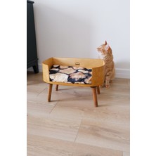 Feyza Design Ahşap Kedi Evi, Doğal ve Şık Dekoratif Tasarım