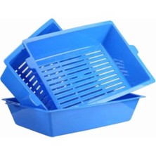 Feyza Design 3 Aşamalı Açık Kedi Tuvalet Kabı 43X33X11 Cm, Temiz ve Pratik Kullanım