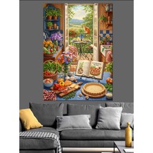 Artmeg Pencere Önü Keyif Köşesi Dekoratif Kanvas - Mdf Ahşap Tablo