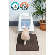 Feyza Design 40X55 cm Hücreli Kedi Kumu Paspası, Kedi Tuvalet Önü Matı