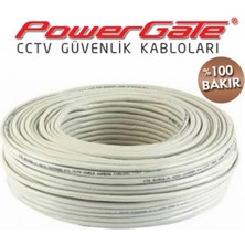 POWERGATE EVO 100mt, 2+1 (2x0,22+0,33) %100Bakır, Cctv Güvenlik Kablosu