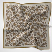 Piramit Naturel Eşarp | Dantel