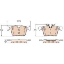 Ölmez Oto Yedek Parça Dısk Balata Land Rover Dıscovery Arka 2014 GDB2110