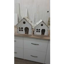 Feyza Design El Yapımı Ahşap Kedi Evi, Şık ve Sıcak Tasarım